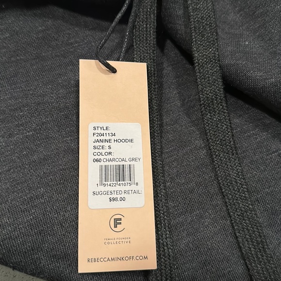 Rebecca Minkoff Janine Hooded Sweatshirt NWT Small - Picture 5 of 8